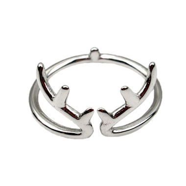 STERLING SILVER RING - ANTLER ART